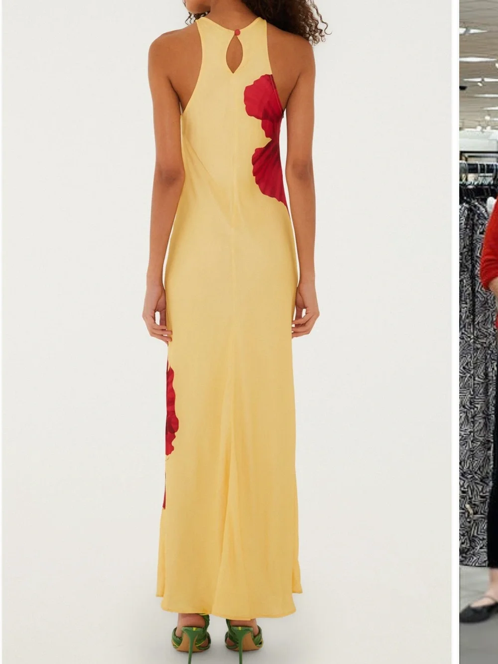 Farm RIO Poppy Flowers Maxi Dress Yellow - Picture 3 of 15